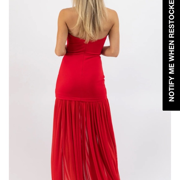MARIELLA RED MAXI DRESS - Picture 3 of 3